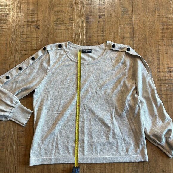 KARL LAGERFELD gold women's sweater size L new without tags - Picture 2 of 8